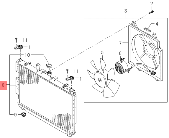 RADIADOR DE AGUA M/T